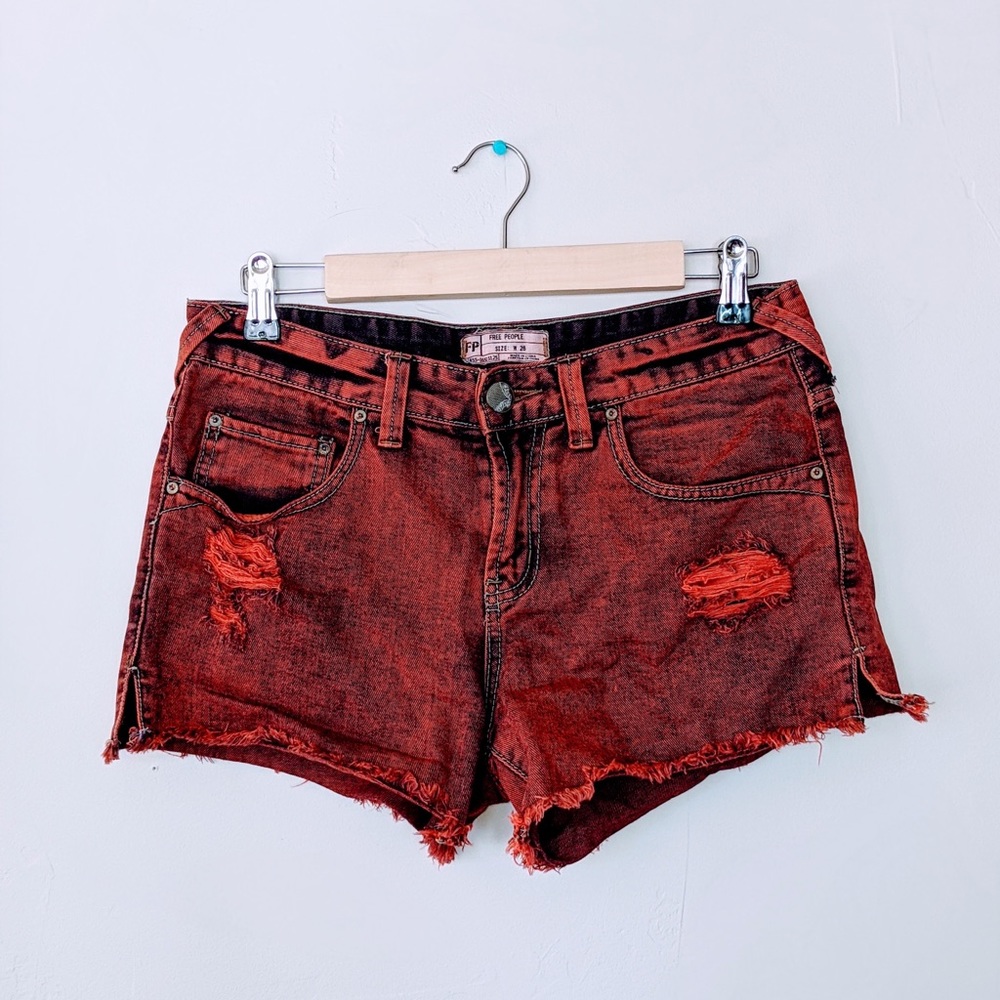 Free people distressed shorts
